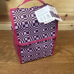 Manna~4 Piece Lunch Kit~Raspberry Blocks~Great for School, Work and‎ Picnics